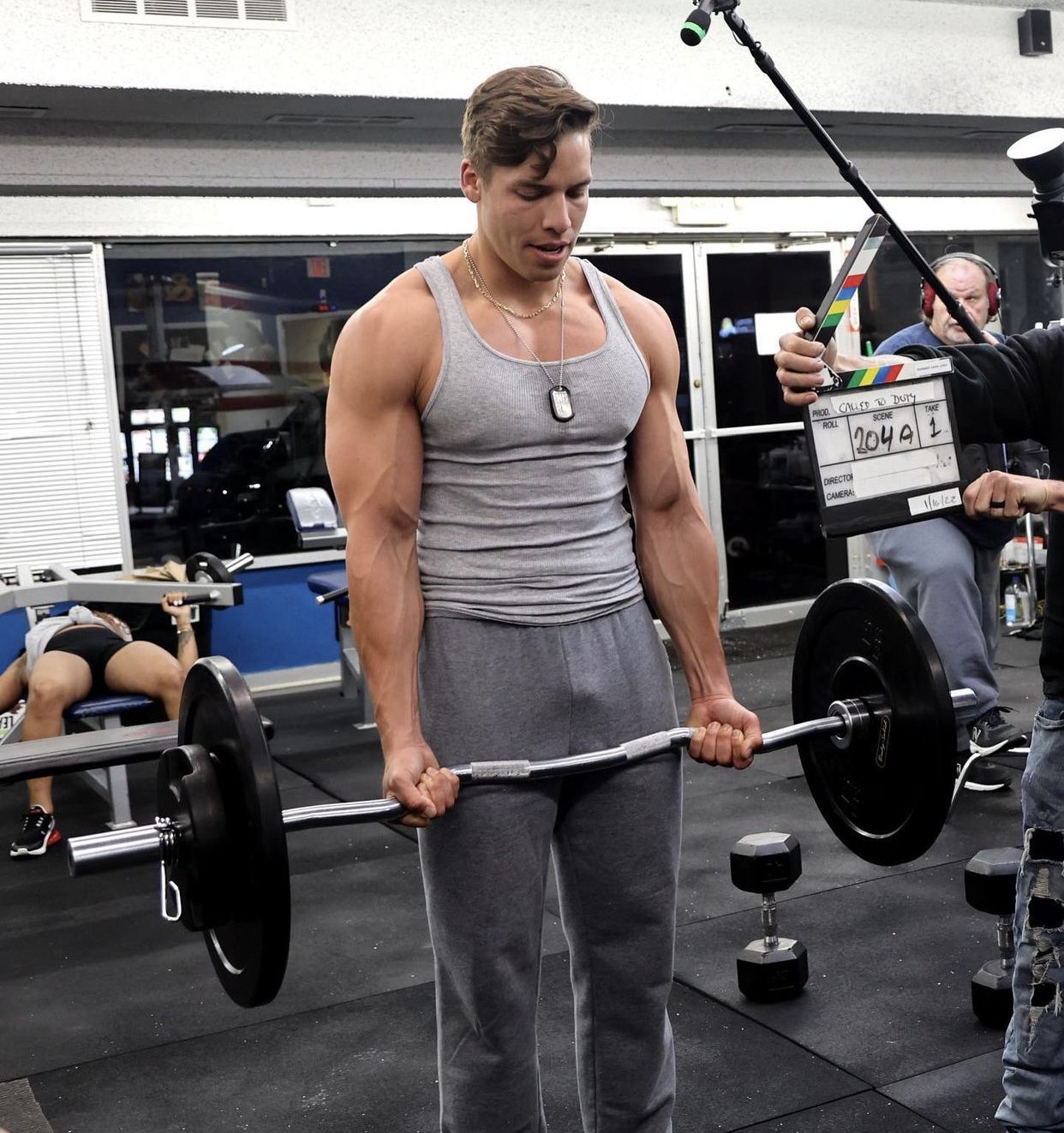 Joseph Baena Proves He's Definitely Not Skipping Arm Day in New Gym Photo