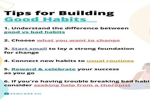 Tips For Building Healthy Habits