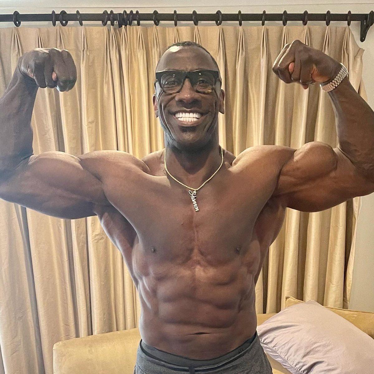 Shannon Sharpe Looks Absolutely Shredded at 54